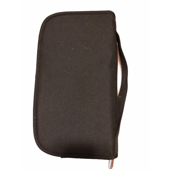 Travelon Womens Black Zip Travel Organizer Wallet With Card Slots & Mesh Pockets - Picture 2 of 5